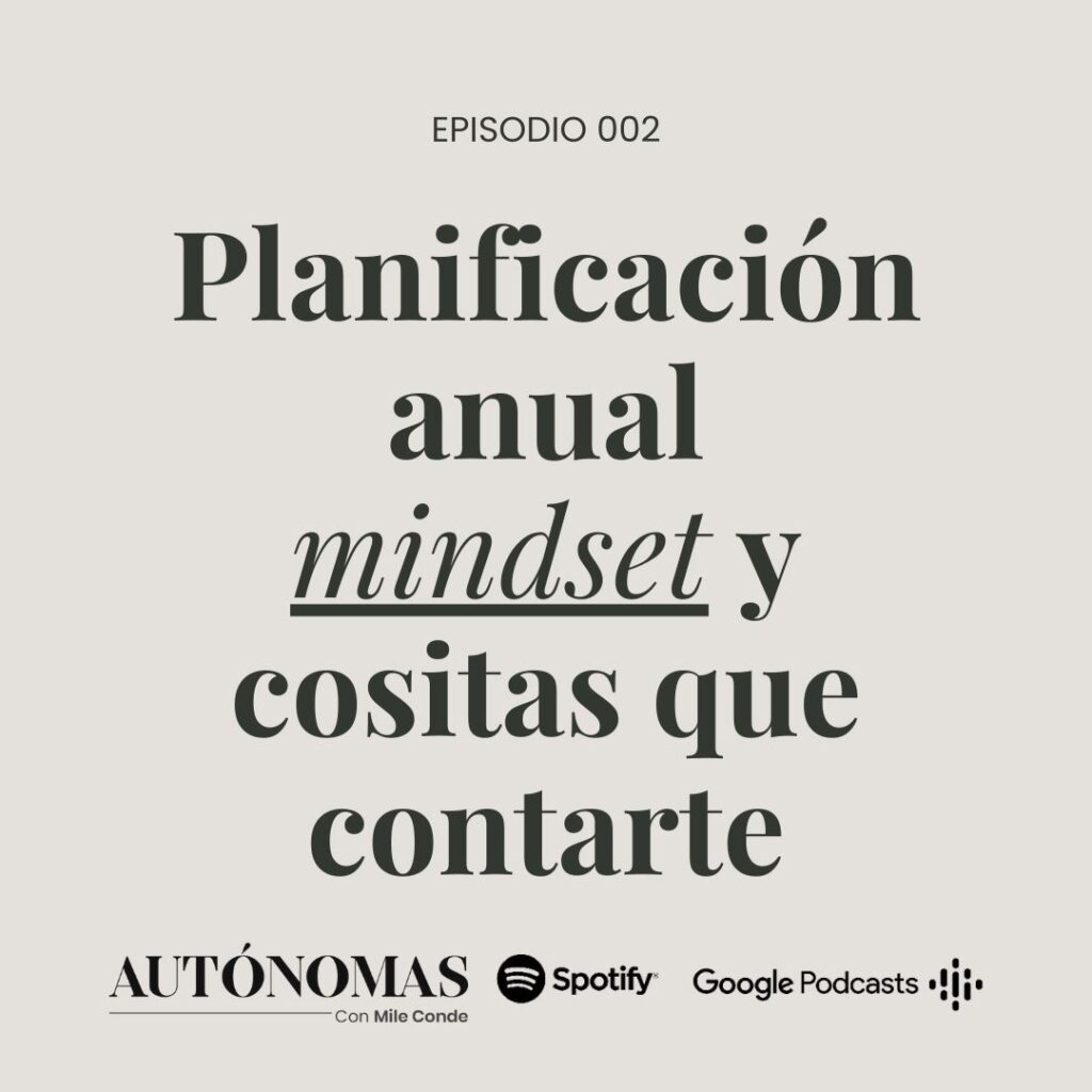 Planificación anual, mindset y cositas que contarte
